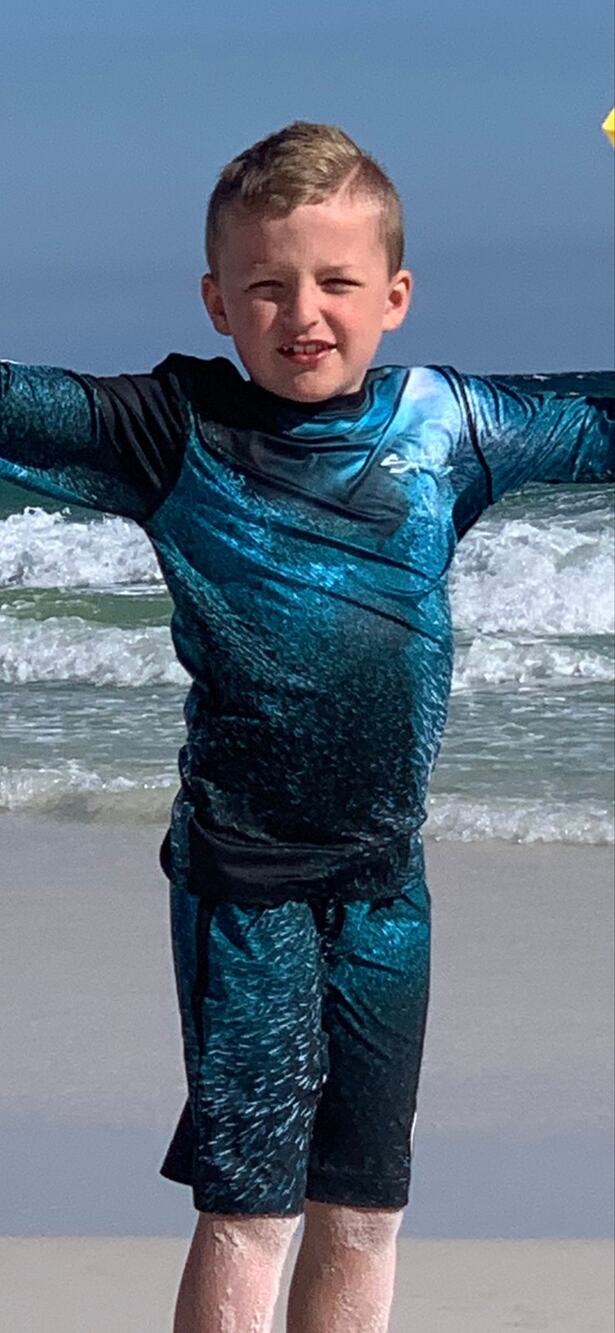 Salt Life Boys 2 Piece Swim Size Youth Small Sunburn Rash & UV Protection Beach